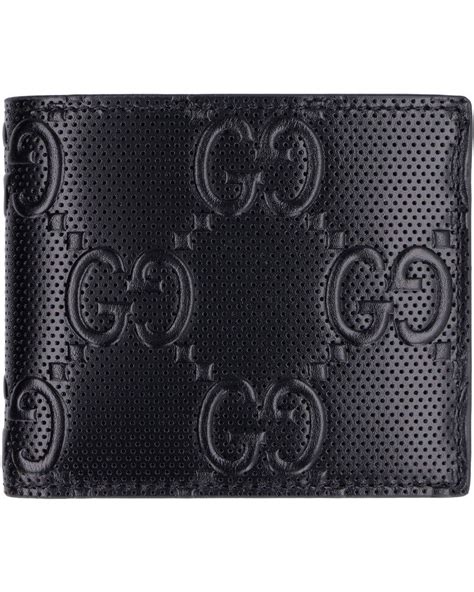 gucci gg debossed leather wallet